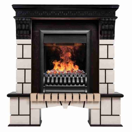 Электрокамин RealFlame Stone AO с очагом 3D Oregan
