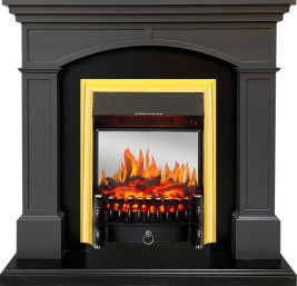 Royal Flame Каминокомплект Langford - Серый графит с очагом Fobos FX M Brass