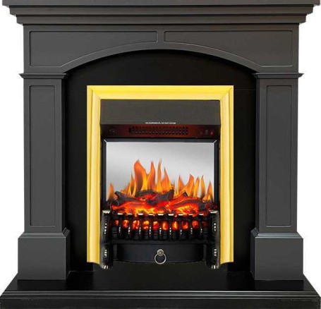 Royal Flame Каминокомплект Langford - Серый графит с очагом Fobos FX M Brass