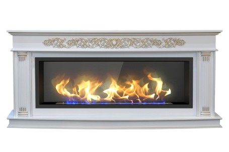 Биокамин в линейном портале Лоренс Люкс со стемалитом (ZeFire)