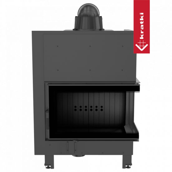 Топка Kratki PRO MBO/P/BS/SG угловое гнутое стекло справа (Чёрная футеровка)