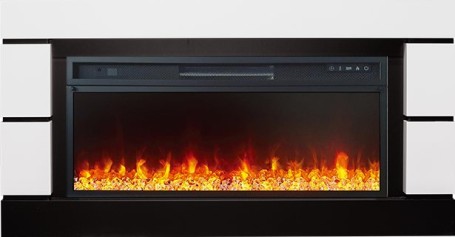 Каминокомплект Modern 42 CRM (Разборный) - Белый с черным с очагом Vision 42 LED