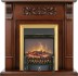 Каминокомплект Venice - Махагон коричневый антик с очагом Fobos FX M Brass