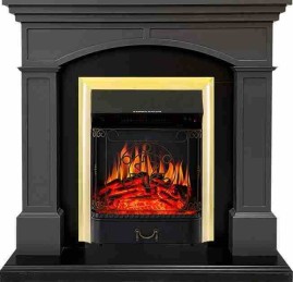 Royal Flame Каминокомплект Langford - Серый графит с очагом Majestic FX Brass