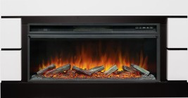Каминокомплект Modern 42 (Разборный) - Белый с черным с очагом Vision 42 LOG LED