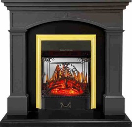 Royal Flame Каминокомплект Langford - Серый графит с очагом Majestic FX M Brass
