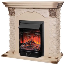 Электрокамин RealFlame Dublin Lux WT с очагом Majestic Lux Black RC