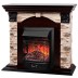Электрокамин RealFlame Dublin Rock AO античный дуб с очагом Majestic Lux Black RC