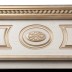 Портал каминный из МДФ RealFlame Siena 60 белый дуб с золотой патиной , под очаг Saphir 60