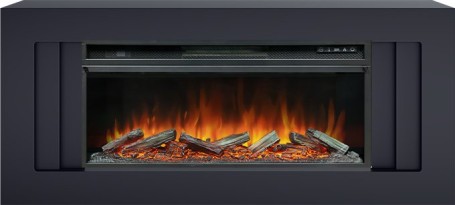Каминокомплект Line 42 - Серый графит с очагом Vision 42 LOG LED