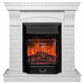 Электрокамин RealFlame Jazz WT белый с очагом Majestic Lux Black