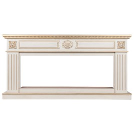 Портал каминный из МДФ RealFlame Siena 50 белый дуб с золотой патиной, под очаг Saphir 50