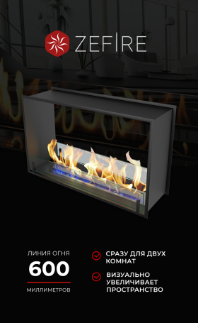 Биокамин сквозной Standart 900 (ZeFire)
