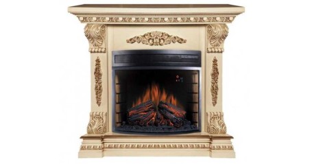 Портал для электрокамина INTER-FLAME Милетта под Sirius 30 Panoramic 28 бежевый