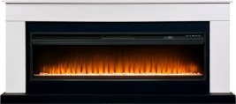 Каминокомплект Bergen 60 (Разборный) - Белый с черным с очагом Vision 60 LED