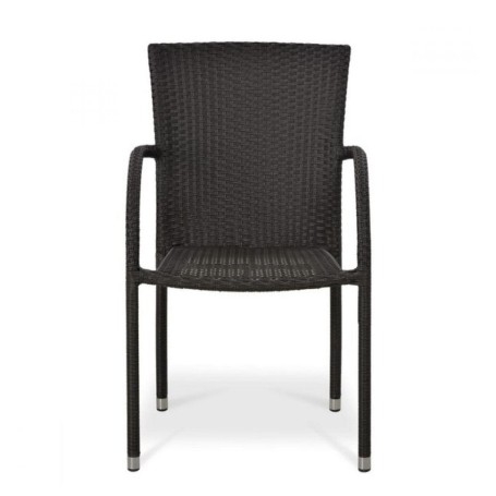 Плетеный стул из искусственного ротанга Y282A-W52 Brown