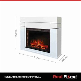 Электрокамин RealFlame Alta WT белый c Sparta 25,5 LED