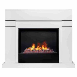Электрокамин RealFlame Lindelse 26 WT белый с очагом 3D Cassette 630