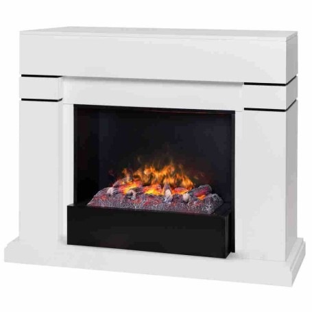 Электрокамин RealFlame Lindelse 26 WT белый с очагом 3D Cassette 630