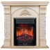 Электрокамин RealFlame Athena WT белый дуб с золотой патиной с очагом Majestic Lux Black RC