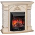 Электрокамин RealFlame Athena WT белый дуб с золотой патиной с очагом Majestic Lux Black RC