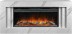 Каминокомплект Line 42 SFT White Marble (Разборный) - Белый мрамор с очагом Vision 42 LOG LED