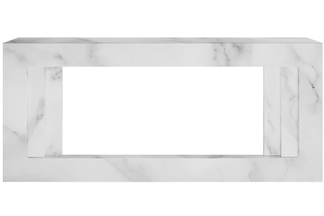 Каминокомплект Line 42 SFT White Marble (Разборный) - Белый мрамор с очагом Vision 42 LOG LED