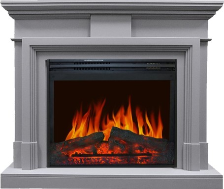 Каминокомплект Coventry Grey - Серый с очагом Jupiter FX New