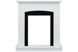 Каминокомплект Barcelona SFT (Разборный) - Белый с очагом Fobos FX Black