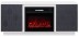 ELEKAM MODERN TV (грани 02 / ножки ЛДСП) телевизионная под очаг Pulsar 23B, корпус: белый, фасад: граффит грей