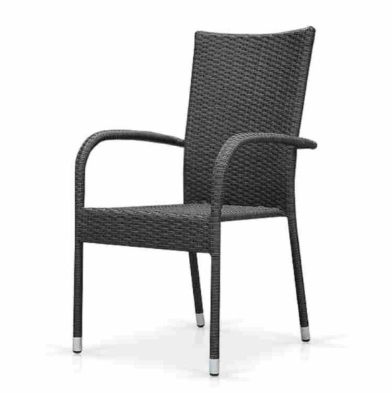 Плетеный стул из искусственного ротанга AFM-407G grey