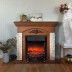 Электрокамин RealFlame Neapolis NT орех с очагом Fobos Lux Black