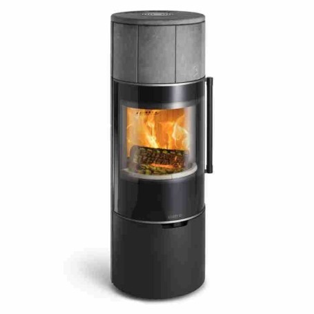 Печь K900, высокая, soapstone, хромированная окантовка стекла (Keddy)