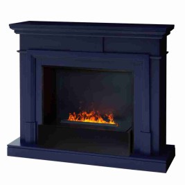 Электрокамин RealFlame Marco 25,5/26 NB индиго с очагом 3D Cassette 630 Black Panel