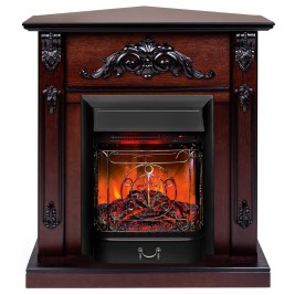 Электрокамин RealFlame Anita Corner AO античный дуб с очагом Majestic Lux Black RC