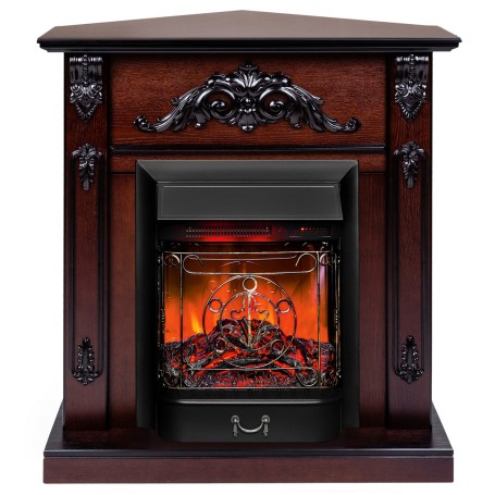 Электрокамин RealFlame Anita Corner AO античный дуб с очагом Majestic Lux Black RC