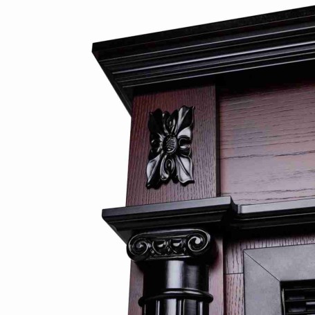 Электрокамин Silvia Corner 26 AO с очагом 3D Cassette 630 Black Panel