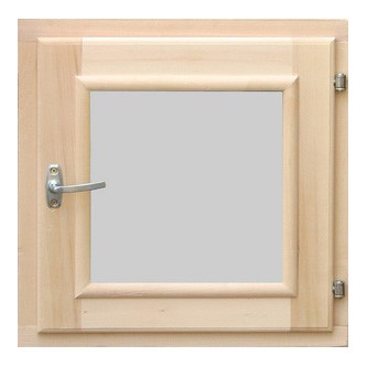 Форточка для бани Липа, стеклопакет 40x40 см