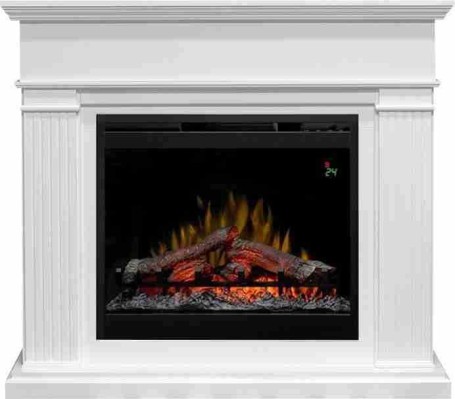 Каминокомплект Adagio - Белый с очагом Symphony 26'' DF2624L-INT
