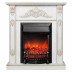 Электрокамин RealFlame Anita WT дуб белый с золотой патиной с очагом Fobos Lux Black
