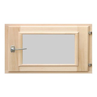 Форточка для бани Липа, стеклопакет 40x50 см