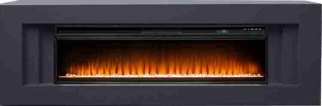 Каминокомплект Line 60 (Разборный) - Серый графит с очагом Vision 60 LED