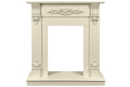 Каминокомплект Palermo SFT (Разборный) - Слоновая кость с очагом Majestic FX Brass