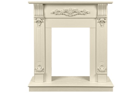 Каминокомплект Palermo SFT (Разборный) - Слоновая кость с очагом Majestic FX Brass