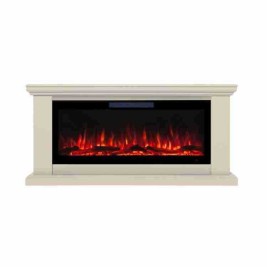 Электрокамин RealFlame Miranda 42 BG-612 c Diamond 42, с муляжом дров и кристалами