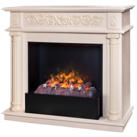 Электрокамин RealFlame Attica WT айвори с очагом 3D Cassette 630