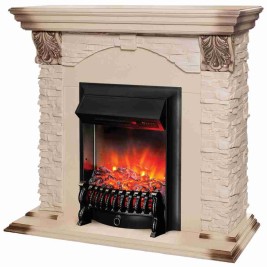 Электрокамин RealFlame Dublin Lux WT с очагом Fobos Lux Black RC