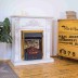 Электрокамин RealFlame Anita WT дуб белый с золотой патиной с очагом Majestic Lux Brass