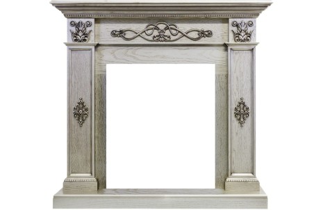 Каминокомплект Derby - Old silver с очагом Fobos FX M Black