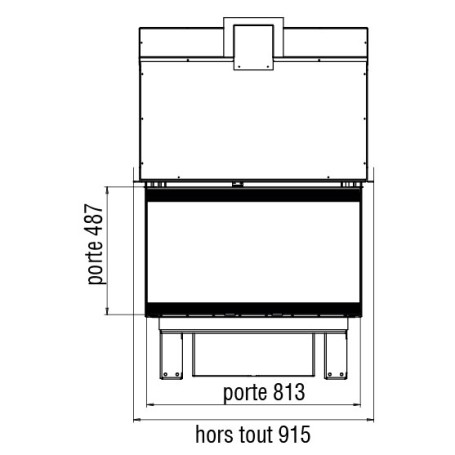 Каминная топка XP01003V BG1 (Axis)